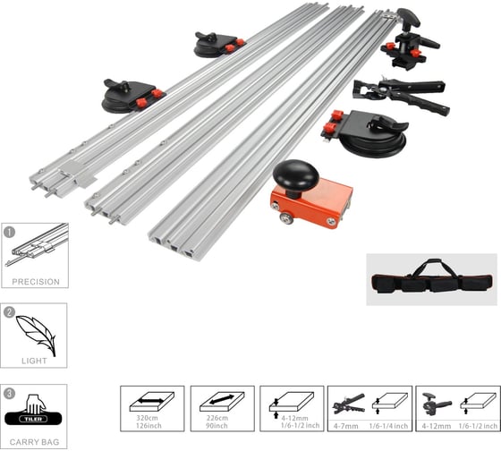 Плиткорез для крупноформатного керамогранита TTOOLS Slim System Cutter DB-2-3200