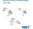 Пневмоцилиндр NBPT MA 25x100-S 80725 3