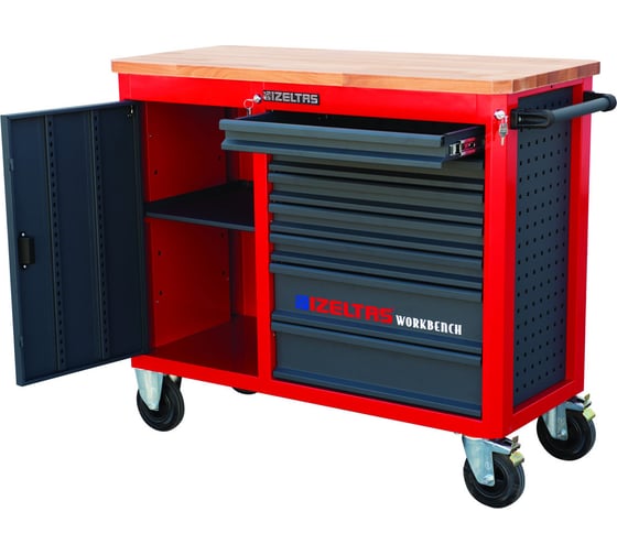 Передвижной верстак с инструментами IZELTAS WORKBENCH 7 ящиков 13000005378