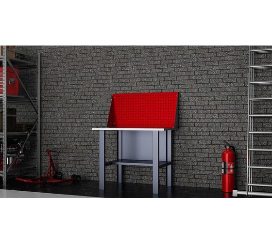Стол верстак IRONMEBEL Worky WK 1000 c экраном M-IM00083K