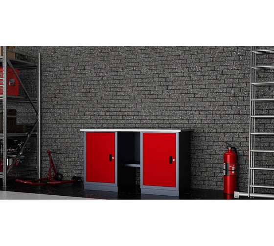 Слесарный двухтумбовый верстак IRONMEBEL worky wk-0/wk-0 1400 M-IM00171K