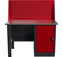 Слесарный однотумбовый верстак IRONMEBEL worky wk-0 1200 с экраном M-IM00108K