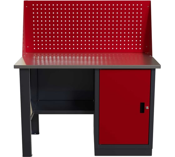 Слесарный однотумбовый верстак IRONMEBEL worky wk-0 1200 с экраном M-IM00108K