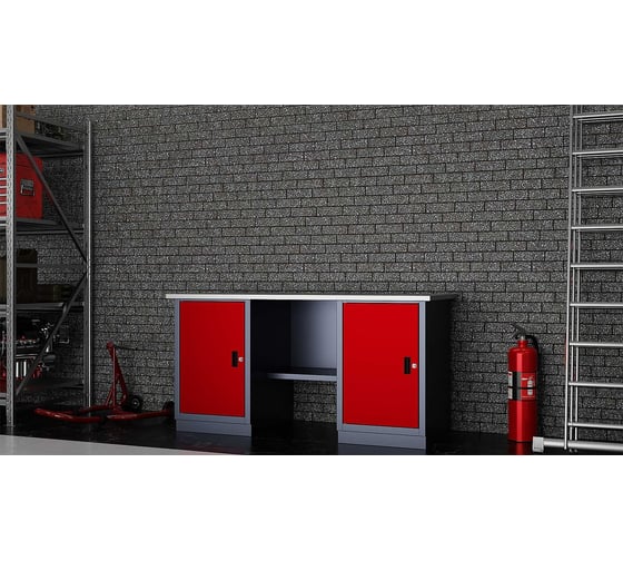 Слесарный двухтумбовый верстак IRONMEBEL worky wk-0/wk-0 1600 M-IM00183K