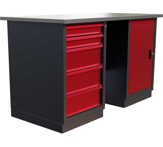 Слесарный двухтумбовый верстак IRONMEBEL worky wk-5/wk-0 1400 M-IM00175K