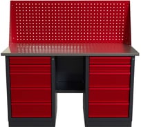 Слесарный двухтумбовый верстак IRONMEBEL worky wk-5/wk-5 1400 с экраном M-IM00180K