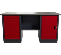 Слесарный двухтумбовый верстак IRONMEBEL worky wk-5/wk-0 1600 M-IM00187K