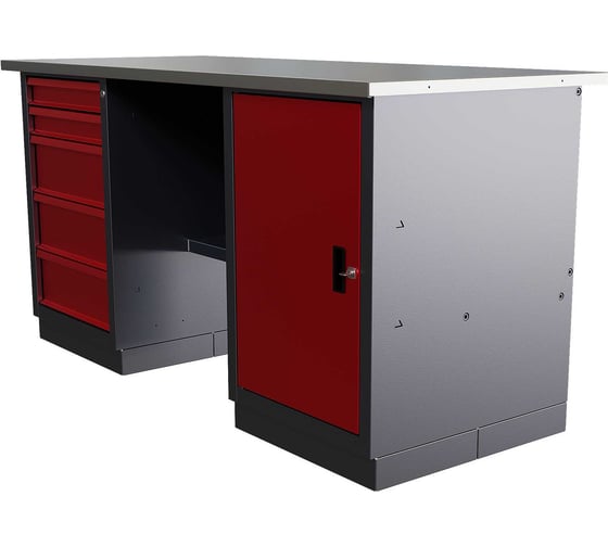Слесарный двухтумбовый верстак IRONMEBEL worky wk-5/wk-0 1600 M-IM00187K