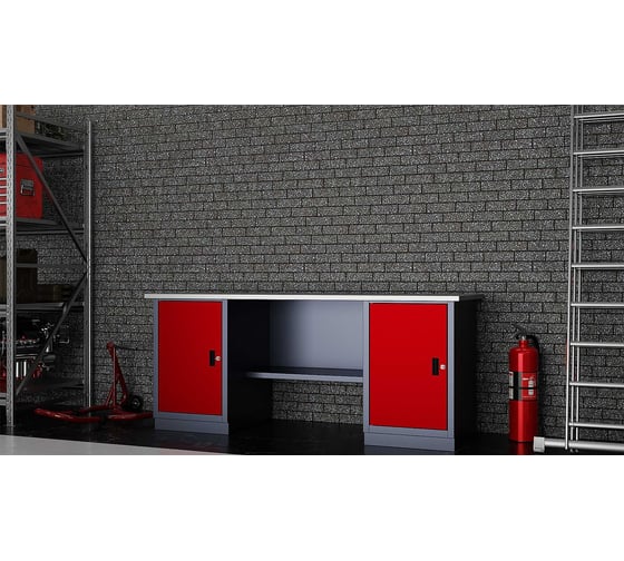 Слесарный двухтумбовый верстак IRONMEBEL worky wk-0/wk-0 1900 M-IM00195K