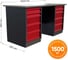 Слесарный двухтумбовый верстак IRONMEBEL worky wk-5/wk-5 1600 M-IM00191K 2
