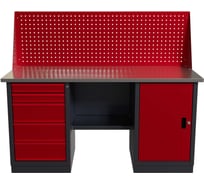 Слесарный двухтумбовый верстак IRONMEBEL worky wk-5/wk-0 1600 с экраном M-IM00188K