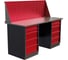 Слесарный двухтумбовый верстак IRONMEBEL worky wk-5/wk-5 1600 с экраном M-IM00192K 2