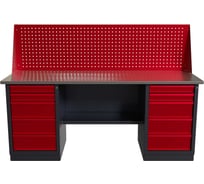 Слесарный двухтумбовый верстак IRONMEBEL worky wk-5/wk-5 1900 с экраном M-IM00204K