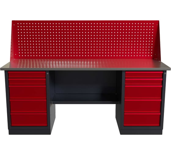 Слесарный двухтумбовый верстак IRONMEBEL worky wk-5/wk-5 1900 с экраном M-IM00204K 1