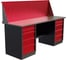 Слесарный двухтумбовый верстак IRONMEBEL worky wk-5/wk-5 1900 с экраном M-IM00204K 2