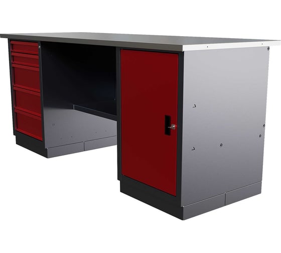 Слесарный двухтумбовый верстак IRONMEBEL worky wk-5/wk-0 1900 M-IM00199K