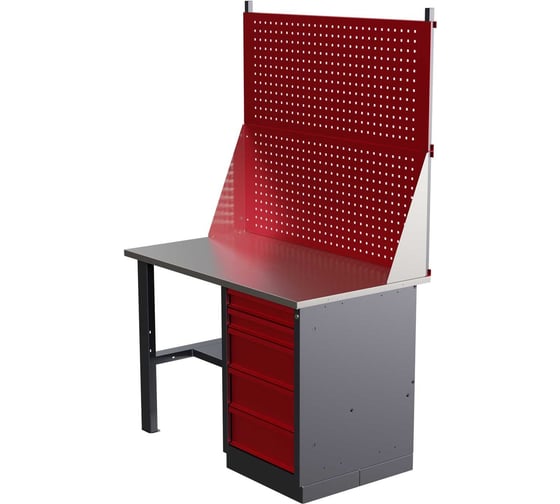 Слесарный однотумбовый верстак IRONMEBEL worky wk-5 1200 с двойным экраном M-IM00117K