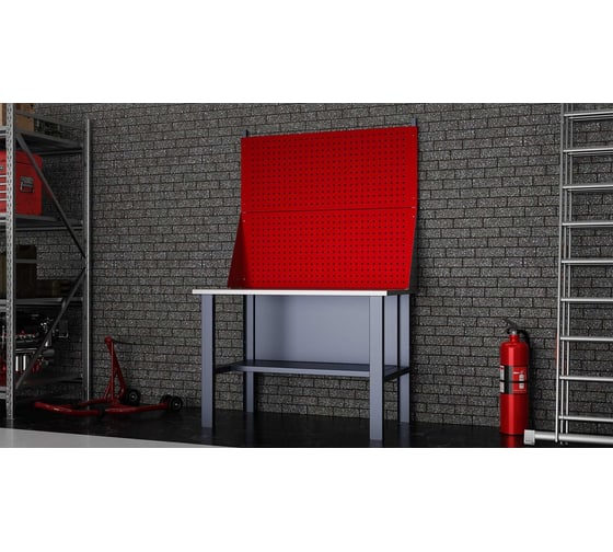 Стол верстак IRONMEBEL worky wk 1200 с двумя экранами M-IM00089K