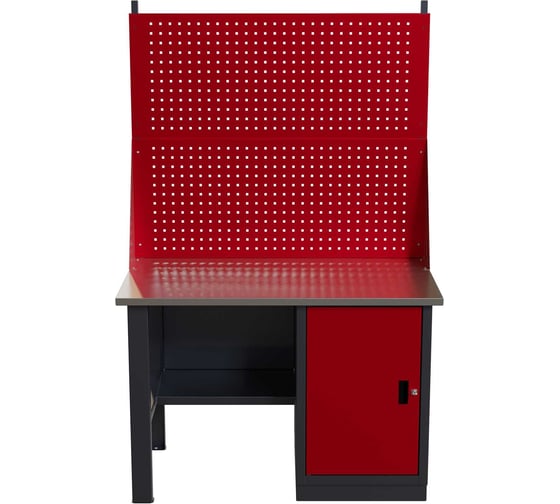 Слесарный однотумбовый верстак IRONMEBEL worky wk-0 1200 с двойным экраном M-IM00109K
