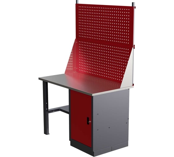 Слесарный однотумбовый верстак IRONMEBEL worky wk-0 1200 с двойным экраном M-IM00109K