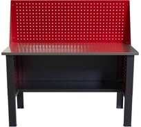 Стол верстак IRONMEBEL worky wk 1400 с экраном и перфопанелями на опорах M-IM00095K