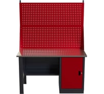 Слесарный однотумбовый верстак IRONMEBEL worky wk-0 1400 с двойным экраном M-IM00125K