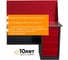 Слесарный однотумбовый верстак IRONMEBEL worky wk-5 1900 с двойным экраном M-IM00165K 6