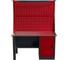 Слесарный однотумбовый верстак IRONMEBEL Worky WK-0 1400 с двойным экраном и освещением M-IM00126K 1