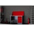 Слесарный однотумбовый верстак IRONMEBEL Worky WK-5 1400 с экраном и перфопанелями на опорах M-IM00136K 4