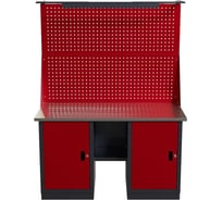 Слесарный двухтумбовый верстак с двойным экраном и освещением worky wk-0/wk-0 1400 IRONMEBEL M-IM00174K