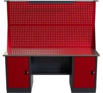 Слесарный двухтумбовый верстак с двойным экраном и освещением IRONMEBEL worky wk-0/wk-0 1900 M-IM00198K