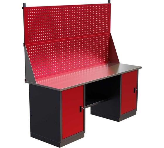 Слесарный двухтумбовый верстак с двойным экраном IRONMEBEL worky wk-0/wk-0 1900 M-IM00197K