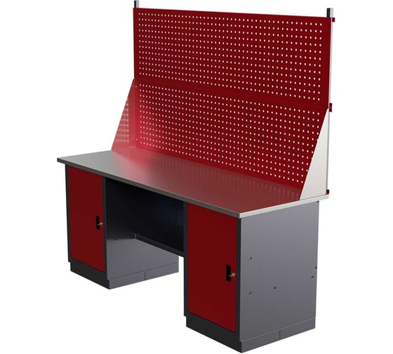 Слесарный двухтумбовый верстак с двойным экраном IRONMEBEL worky wk-0/wk-0 1900 M-IM00197K