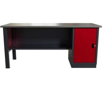 Слесарный однотумбовый верстак IRONMEBEL worky wk-0 1900 с перфопанелями на опорах M-IM00159K