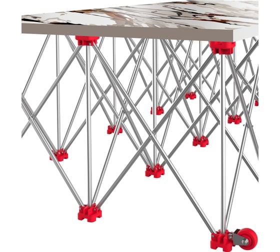 Складное подстолье для крупноформатных плит vertextools promax 1000кг, 230x120x75 17-230-120