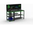 Стол металлический ООО Металекс Metalex KIT 750x1200x400, с боковыми полками и перфопанелью 201082 1