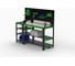 Стол металлический ООО Металекс Metalex KIT 750x1200x400, с боковыми полками и перфопанелью 201082 2