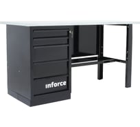 Верстак с драйвером Inforce 1600х686х845 LW-2 допустимая нагрузка на стол 1000кг, 05-01-006