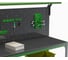 Стол металлический ООО Металекс серия KIT 750x1100x400 мм, 2-е полки + перфопанель с комплектом освещения 201128 4