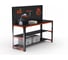 Стол металлический ООО Металекс серия KIT 750x1200x500 + две полки + перфопанель с комплектом аксессуаров, О, рост Ч , рост 201225 1