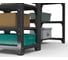 Стол металлический ООО Металекс серия KIT 750х1400х600 мм, с боковыми полками, серый 201404 3
