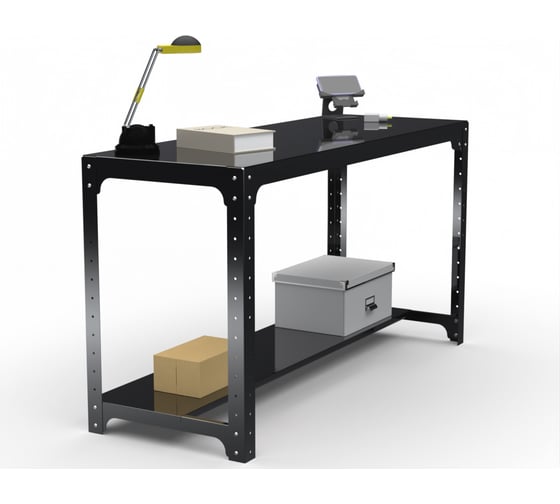 Стол металлический ООО Металекс серия KIT 750х1100х400 мм, одна полка, черный 201488 1