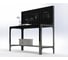 Стол металлический ООО Металекс серия KIT 750x1500x400 мм, перфопанель с комплектом аксессуаров, черный 201528 3