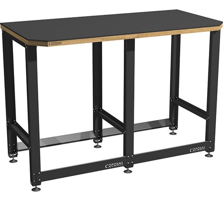 Верстак Сорокин Standart с металлической столешницей и траверсами для хранения колёс 35.43