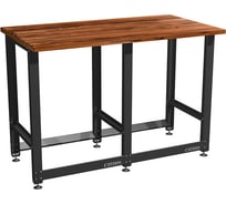 Верстак Сорокин Standart со столешницей из массива и траверсами для хранения колёс 35.44