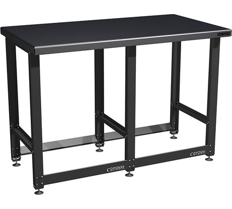 Верстак Сорокин Standart с металлической столешницей из массива и траверсами для хранения колёс 35.45