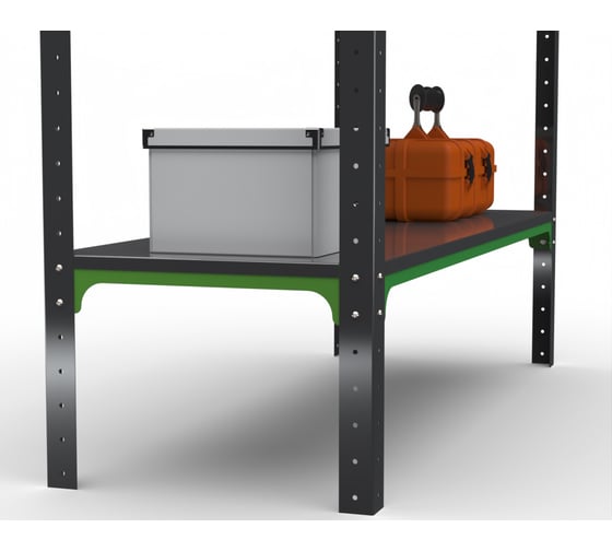 Стол-верстак ООО Металекс Metalex серия KIT 950х1000х400 (одна полка) (серо-зеленый) 204001