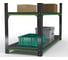 Стол-верстак ООО Металекс Metalex серия KIT 950х1600х600 две полки, серо-зеленый 204052 3