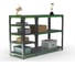 Стол-верстак ООО Металекс Metalex серия KIT 950х1300х400 с боковыми полками, серо-зеленый 204058 1