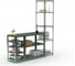 Стол-верстак ООО Металекс Metalex серия KIT 950х1400х400 с боковыми полками, серо-зеленый 204059 4